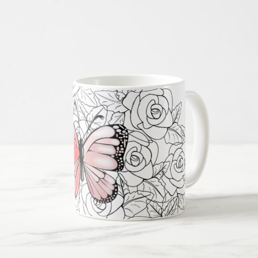 Butterfly-Tasse Kaffeetasse (VorderseiteRechts)