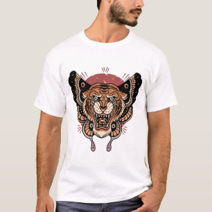 Butterfly-Tätowierungs-T - Shirt