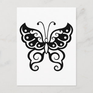 Butterfly Tattoo Postkarte