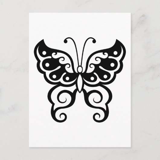 Butterfly Tattoo Postkarte (Vorderseite)