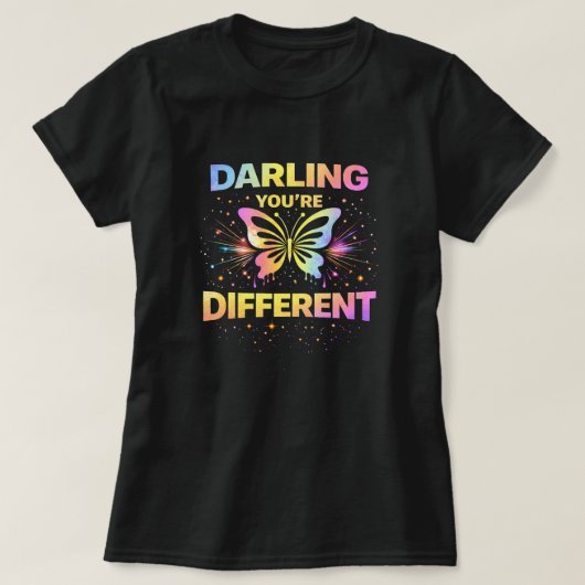Butterfly Tees Co. Darling You're Different 004773 (Design vorne)