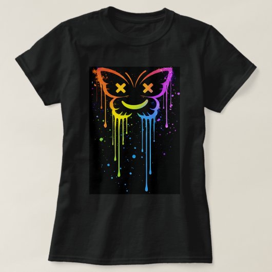 Butterfly Tees Co. Gradient Butterfly Drip 0047734 (Design vorne)