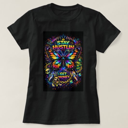 Butterfly Tees Co Graffiti-Schmetterling-Shirt 004 (Design vorne)