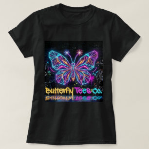 Butterfly Tees Co. Neon-Schmetterling-Shirt 004780