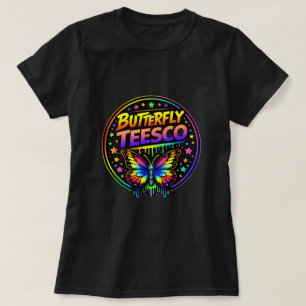Butterfly TEESCO Graffiti Schmetterling-Shirt 0047 T-Shirt