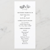 Butterfly Thema Frühjahrsfeier Programm (Vorderseite)