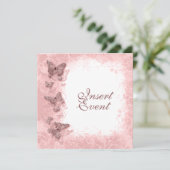 Butterfly Thema Hochzeit Verlobung Geburtstag Einladung (Stehend Vorderseite)