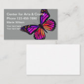 Butterfly Theme Arts And Crafts Visitenkarte (Vorne/Hinten)