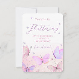 Butterfly Theme Danke Karte