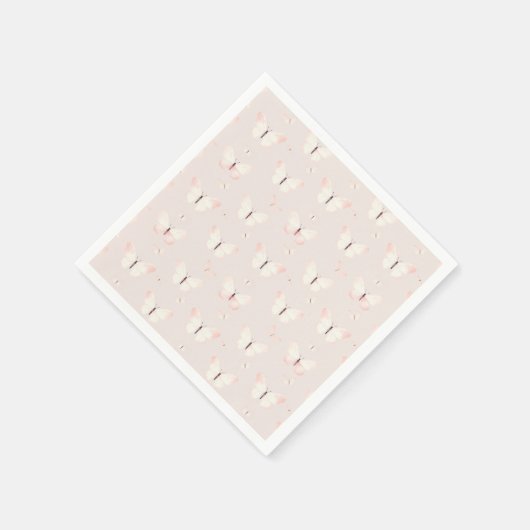 Butterfly Theme Geburtstag Serviette (Ecke)
