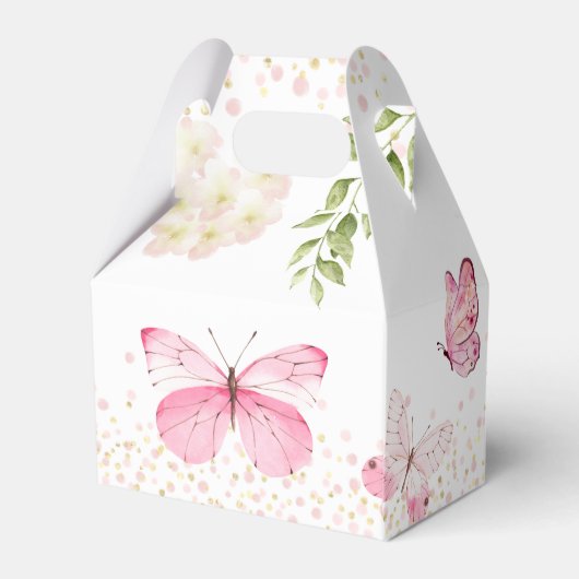 Butterfly Theme Gefallen Box Geschenkschachtel (Rückseite)