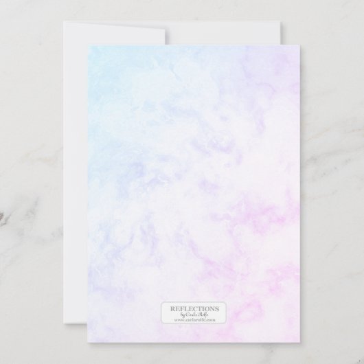 Butterfly Theme Kinderdusche Einladungen (Rückseite)