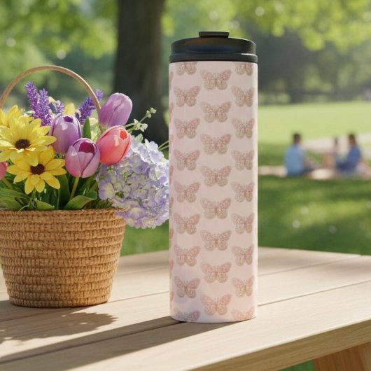 Butterfly Thermal Tumbler Thermosbecher