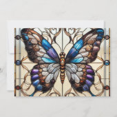 Butterfly Three und kostenlose Einladungen zum Geb (Rückseite)