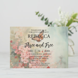 Butterfly Three und kostenlose Einladungen zum Geb