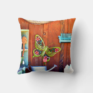 Butterfly Throw Pillow 16" x 16" Kissen