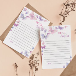 Butterfly Time Capsule Note Card Dankeskarte