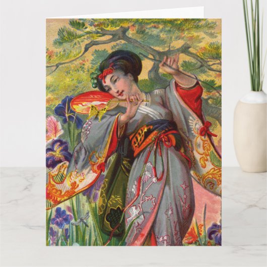 Butterfly Touch Big Grußkarte Karte (Vorderseite)