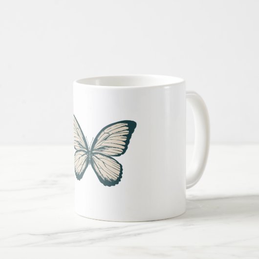 "Butterfly-Touch" Kaffeetasse (VorderseiteRechts)