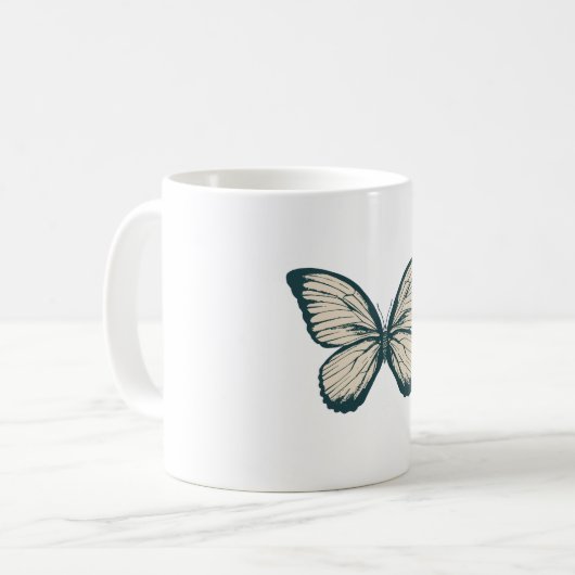 "Butterfly-Touch" Kaffeetasse (Vorderseite Links)