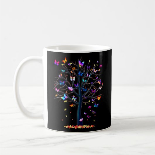 Butterfly Tree Beautiful Pul Kaffeetasse (Links)