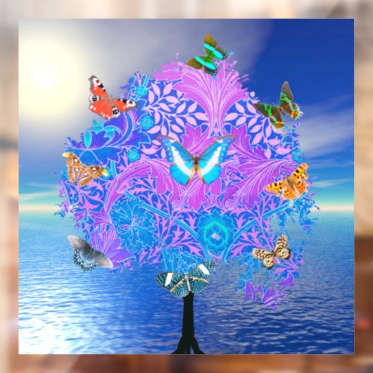 Butterfly Tree Fensteraufkleber (Blatt 2)