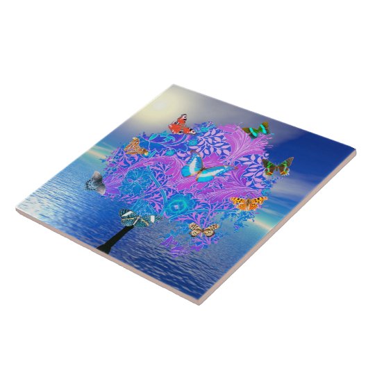 Butterfly Tree Fliese (Seite)