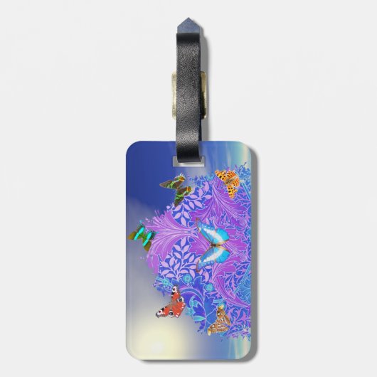 Butterfly Tree Gepäckanhänger (Rückseite vertikal)