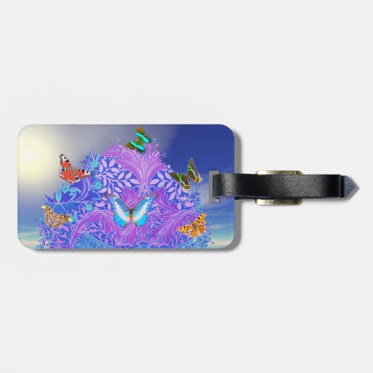 Butterfly Tree Gepäckanhänger (Rückseite horizontal)