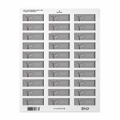 Butterfly Tree Lavender & Gray Address Labels (Vorne)