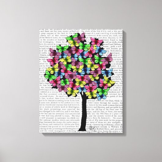 Butterfly Tree Leinwanddruck (Vorderseite)