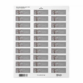 Butterfly Tree Modern Gray Address Labels (Vorne)