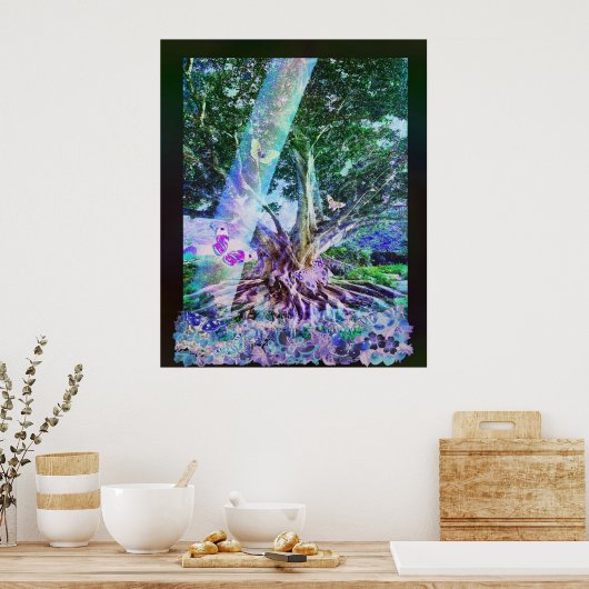 Butterfly Tree Poster (Küche)