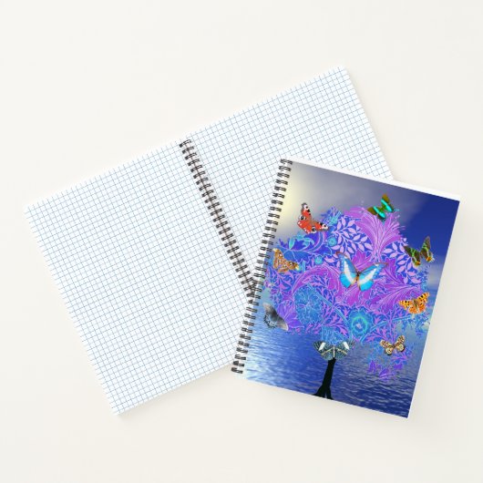 Butterfly Tree Spiral Notebook Notizblock (Innenseite)