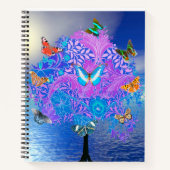 Butterfly Tree Spiral Notebook Notizblock (Vorderseite)