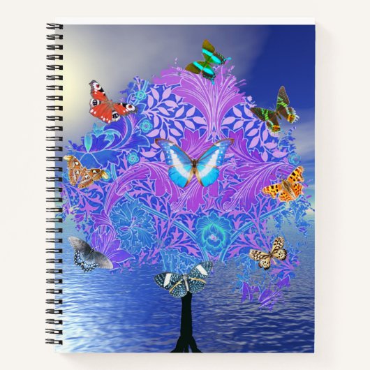 Butterfly Tree Spiral Notebook Notizblock (Vorderseite)