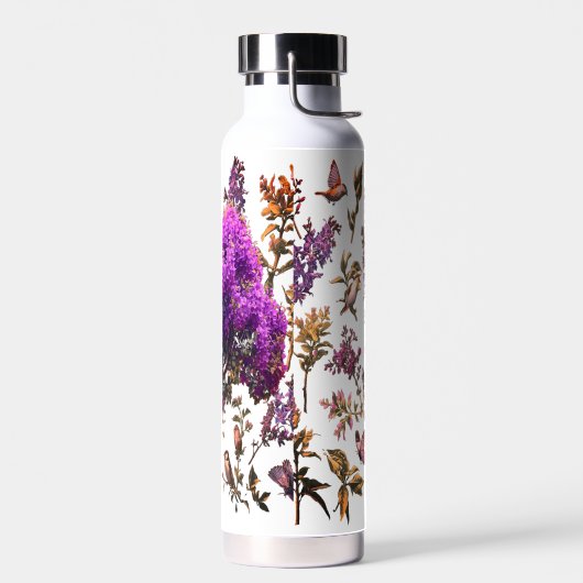 Butterfly Tree Water Flasche - Minimal floral (Links)