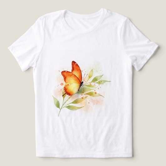 Butterfly Tri-Blend Shirt (Design Vorderseite)