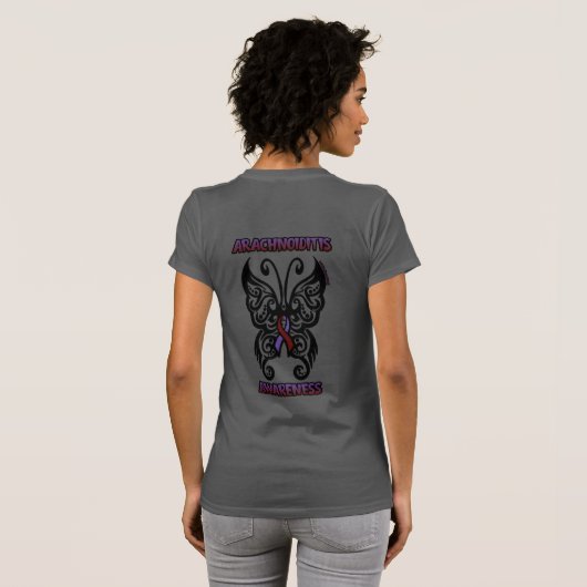 Butterfly-Tribal...Arachnoiditis T-Shirt (Schwarz voll)