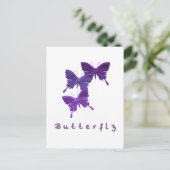 Butterfly Trio Postkarte (Stehend Vorderseite)