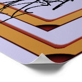 Butterfly Tulips Print, Poster (Ecke)