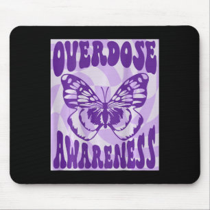 Butterfly Überdosierung Bewusstsein Lila Band Mousepad