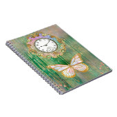 Butterfly-Uhr-Notebook Notizblock (Rechte Seite)