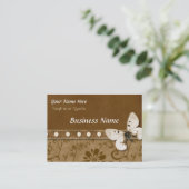 Butterfly und Beads Visitenkarte (Stehend Vorderseite)