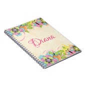 Butterfly und Button Personalisiertes Notebook Notizblock (Rechte Seite)