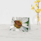 Butterfly und Daisy Note Card Karte (Gelbe Blume)