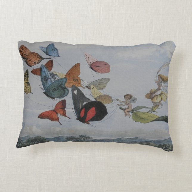 Butterfly und Fairy Queen Butterfys Fairies Dekokissen (Rückseite)