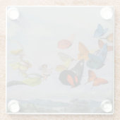 Butterfly und Fairy Queen Butterfys Fairies Glasuntersetzer (Rückseite)