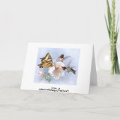 Butterfly und Hummingbirds Karte (Rückseite)