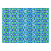 Butterfly und Medallion Batik Muster in Blau Tischdecke (Vorderseite (Horizontal))